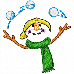 Ice Man Embroidery Design 7